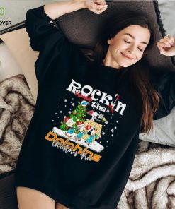 Peanuts NFL Miami Dolphins Rockin Around Christmas Tree shirt
