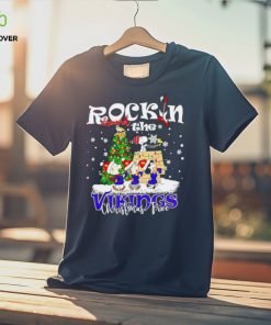 Peanuts NFL Minnesota Vikings Rockin Around Christmas Tree shirt