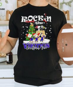Peanuts NFL Minnesota Vikings Rockin Around Christmas Tree shirt