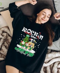 Peanuts NFL New York Jets Rockin Around Christmas Tree shirt
