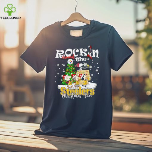 Peanuts NFL Pittsburgh Steelers Rockin Around Christmas Tree shirt