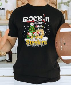 Peanuts NFL Pittsburgh Steelers Rockin Around Christmas Tree shirt
