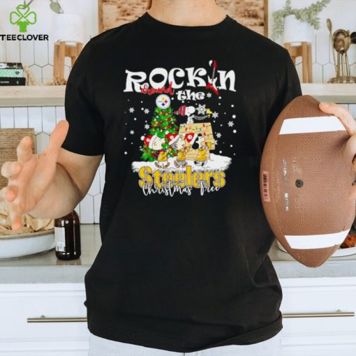 Peanuts NFL Pittsburgh Steelers Rockin Around Christmas Tree shirt