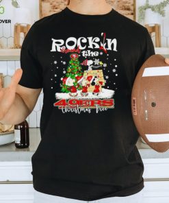 Peanuts NFL San Francisco 49ers Rockin Around Christmas Tree shirt