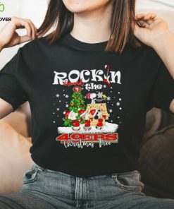Peanuts NFL San Francisco 49ers Rockin Around Christmas Tree shirt