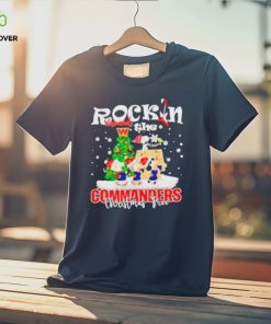 Peanuts NFL Washington Commanders Rockin Around Christmas Tree Logo Shirt 2 Peanuts NFL Washington Commanders Rockin Around Christmas Tree Logo Shirt