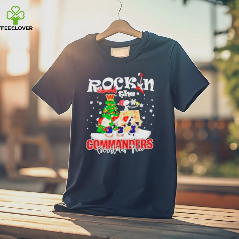 Peanuts NFL Washington Commanders Rockin Around Christmas Tree Logo Shirt Peanuts NFL Washington Commanders Rockin Around Christmas Tree Logo Shirt