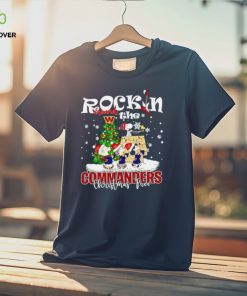 Peanuts NFL Washington Commanders Rockin Around Christmas Tree shirt