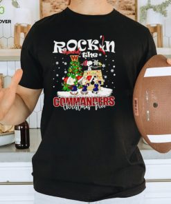 Peanuts NFL Washington Commanders Rockin Around Christmas Tree shirt