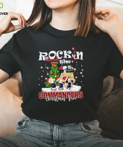 Peanuts NFL Washington Commanders Rockin Around Christmas Tree shirt