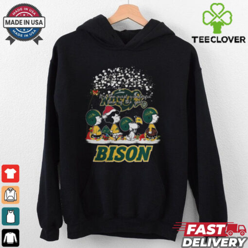 Peanuts North Dakota State Bison It’s The Most Wonderful Time Of The Year Winter Shirt