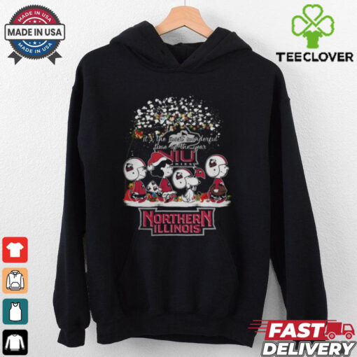 Peanuts Northern Illinois Huskies It’s The Most Wonderful Time Of The Year Winter Shirt