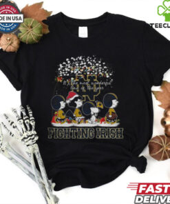 Peanuts Notre Dame Fighting Irish It’s The Most Wonderful Time Of The Year Winter Shirt