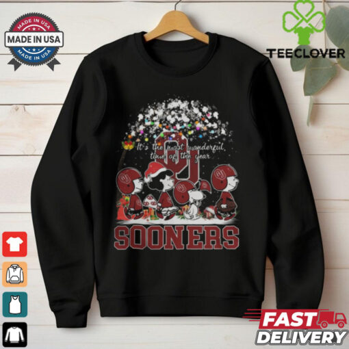 Peanuts Oklahoma Sooners It’s The Most Wonderful Time Of The Year Winter Shirt