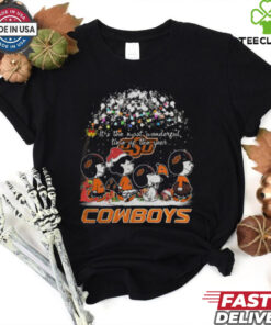 Peanuts Oklahoma State Cowboys It’s The Most Wonderful Time Of The Year Winter Shirt