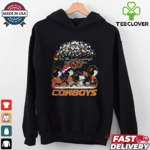 Peanuts Oklahoma State Cowboys It’s The Most Wonderful Time Of The Year Winter Shirt
