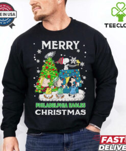 Peanuts Philadelphia Eagles Merry Christmas shirt