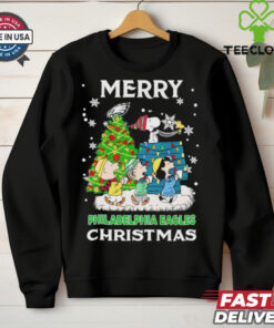 Peanuts Philadelphia Eagles Merry Christmas shirt