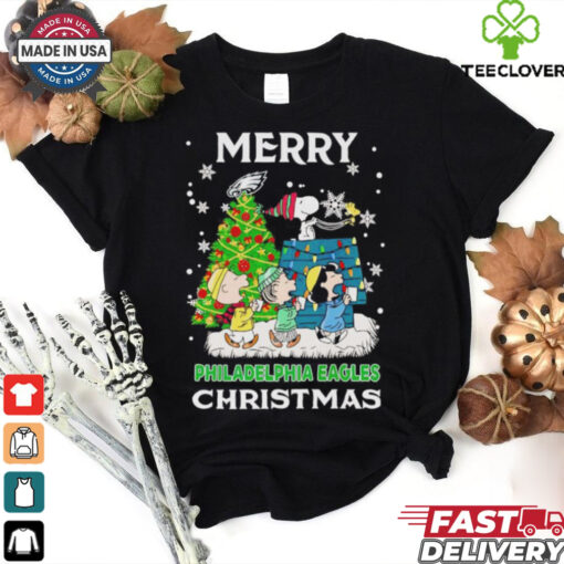Peanuts Philadelphia Eagles Merry Christmas shirt