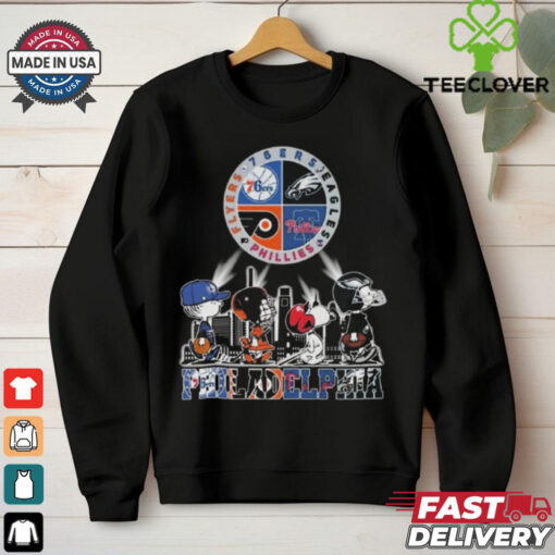 Peanuts Philadelphia Flyers 76ers Eagles Phillies Shirt