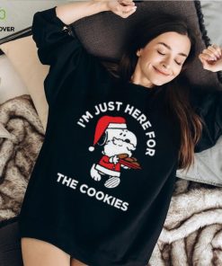Peanuts Santa Claus Snoopy I’m Just Here For The Cookies T Shirt 1 Peanuts Santa Claus Snoopy I’m Just Here For The Cookies T Shirt
