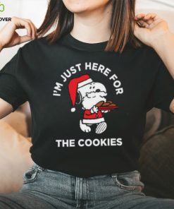 Peanuts Santa Claus Snoopy I’m Just Here For The Cookies T Shirt 2 Peanuts Santa Claus Snoopy I’m Just Here For The Cookies T Shirt