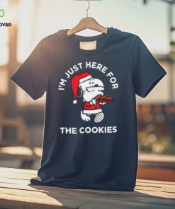 Peanuts Santa Claus Snoopy I’m Just Here For The Cookies T Shirt 3 Peanuts Santa Claus Snoopy I’m Just Here For The Cookies T Shirt
