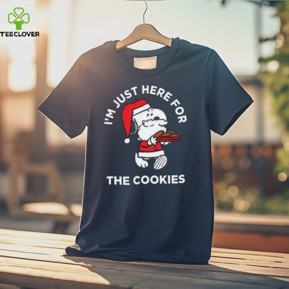 Peanuts Santa Claus Snoopy I’m Just Here For The Cookies T Shirt Peanuts Santa Claus Snoopy I’m Just Here For The Cookies T Shirt