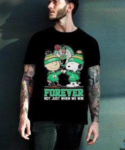 Peanuts Snoopy And Charlie Brown Boston Celtics Forever Not Just When We Win Shirt