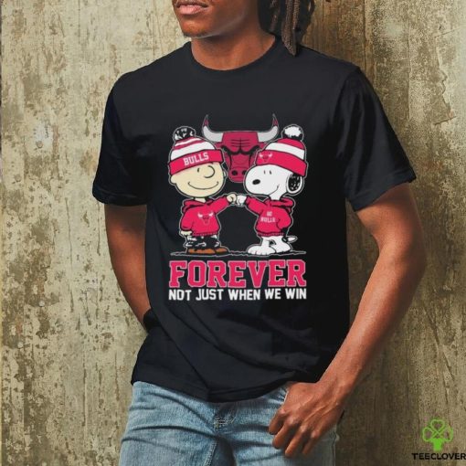 Peanuts Snoopy And Charlie Brown Friends Chicago Bulls Forever Not Just When We win Shirt