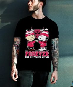 Peanuts Snoopy And Charlie Brown Friends Chicago Bulls Forever Not Just When We win Shirt