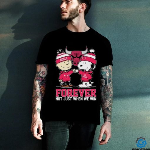 Peanuts Snoopy And Charlie Brown Friends Chicago Bulls Forever Not Just When We win Shirt