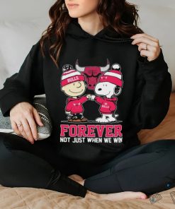 Peanuts Snoopy And Charlie Brown Friends Chicago Bulls Forever Not Just When We win Shirt