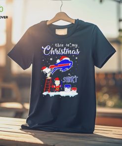 Peanuts Snoopy And Charlie Brown Wall Paint Buffalo Bills This Is My Christmas Shirt