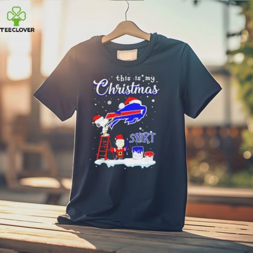 Peanuts Snoopy And Charlie Brown Wall Paint Buffalo Bills This Is My Christmas Shirt