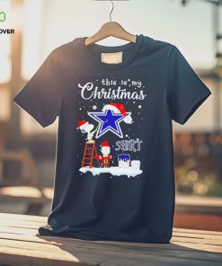 Peanuts Snoopy And Charlie Brown Wall Paint Dallas Cowboys This Is My Christmas Shirt