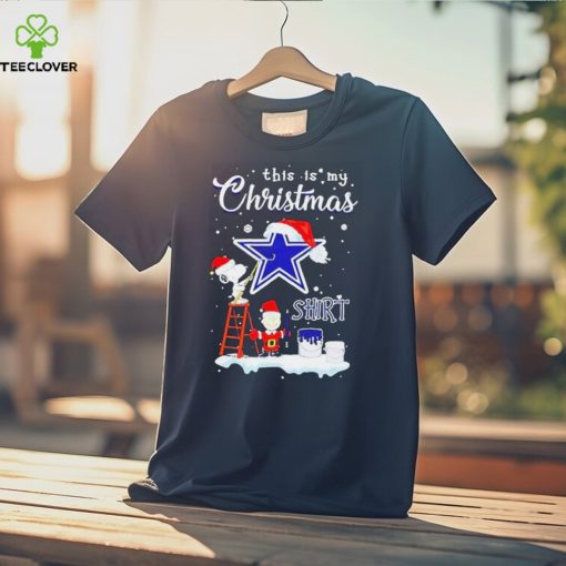 Peanuts Snoopy And Charlie Brown Wall Paint Dallas Cowboys This Is My Christmas Shirt