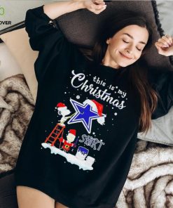 Peanuts Snoopy And Charlie Brown Wall Paint Dallas Cowboys This Is My Christmas Shirt