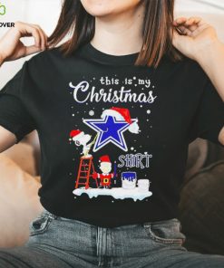 Peanuts Snoopy And Charlie Brown Wall Paint Dallas Cowboys This Is My Christmas Shirt