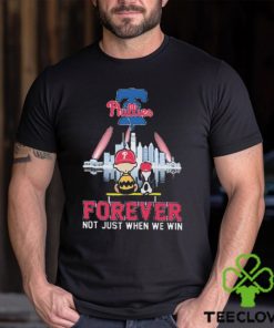 Peanuts Snoopy And Charlie Brown Watching Philadelphia Phillies Forever Not Just When We Win Shirt
