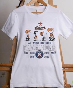 Peanuts Snoopy And Friend Houston Astros 2017 2023 Al West Division Champions Shirt