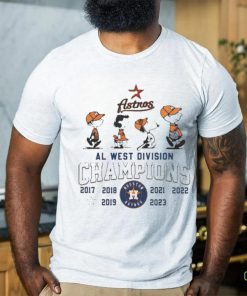 Peanuts Snoopy And Friend Houston Astros 2017 2023 Al West Division Champions Shirt