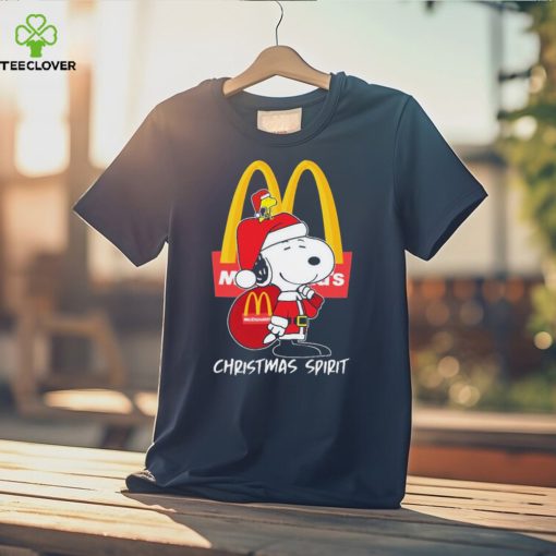 Peanuts Snoopy And Woodstock Mcdonald’s Christmas Spirit Shirt