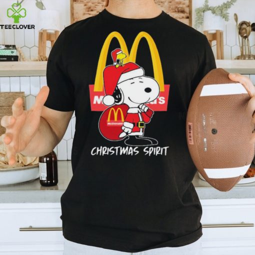 Peanuts Snoopy And Woodstock Mcdonald’s Christmas Spirit Shirt