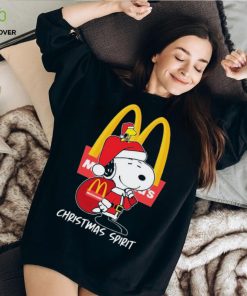 Peanuts Snoopy And Woodstock Mcdonald’s Christmas Spirit Shirt