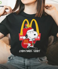 Peanuts Snoopy And Woodstock Mcdonald’s Christmas Spirit Shirt