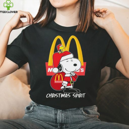 Peanuts Snoopy And Woodstock Mcdonald’s Christmas Spirit Shirt