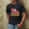 Peanuts Snoopy And Woodstock On Car Kansas City Chiefs 2023 AFC Champions Shirt