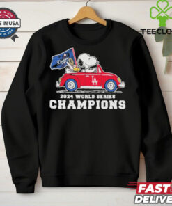 Peanuts Snoopy And Woodstock On Car X Los Angeles Dodgers World Series Champions Shirt 2 Peanuts Snoopy And Woodstock On Car X Los Angeles Dodgers World Series Champions Shirt