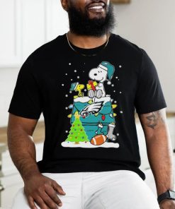 Peanuts Snoopy And Woodstock Philadelphia Eagles Merry Christmas Shirt